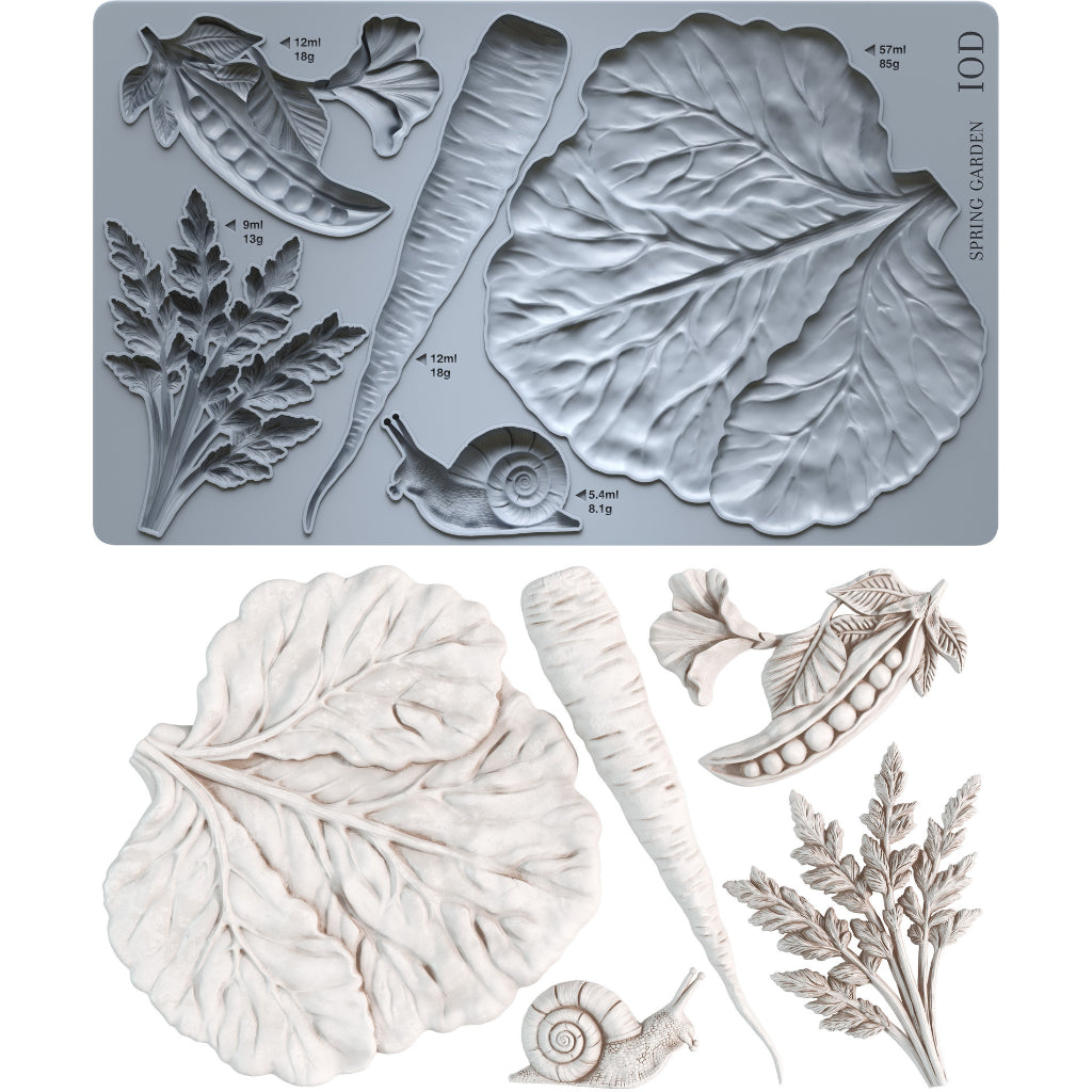 Spring Garden mould I cabbage leaf and carrot mold