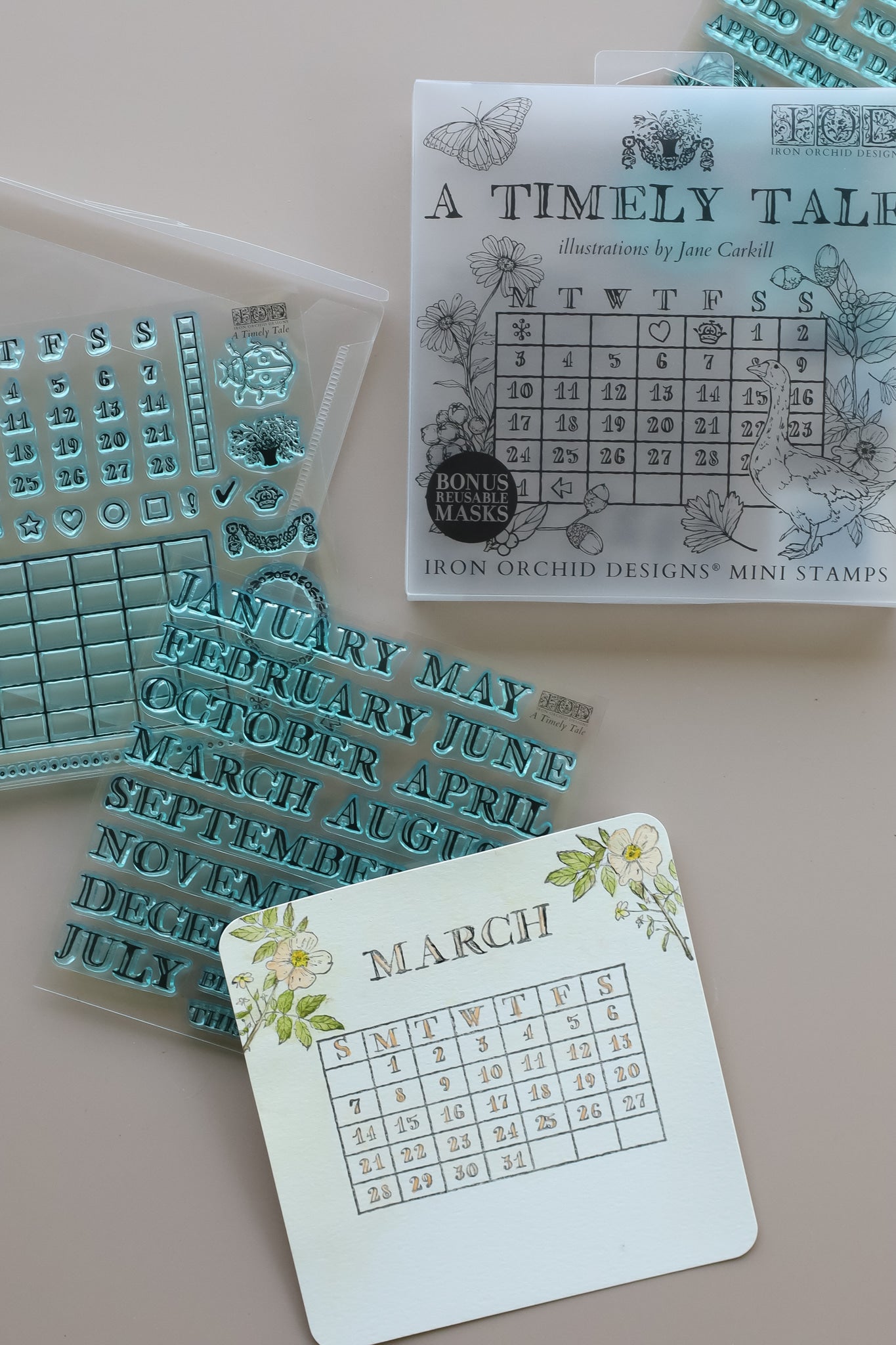 A Timely Tale Stamp | 6” x 6” | Four Sheet Boxed Set Holiday Collection