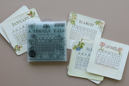 A Timely Tale Stamp | 6” x 6” | Four Sheet Boxed Set Holiday Collection