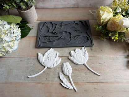 Tulips flower mold
