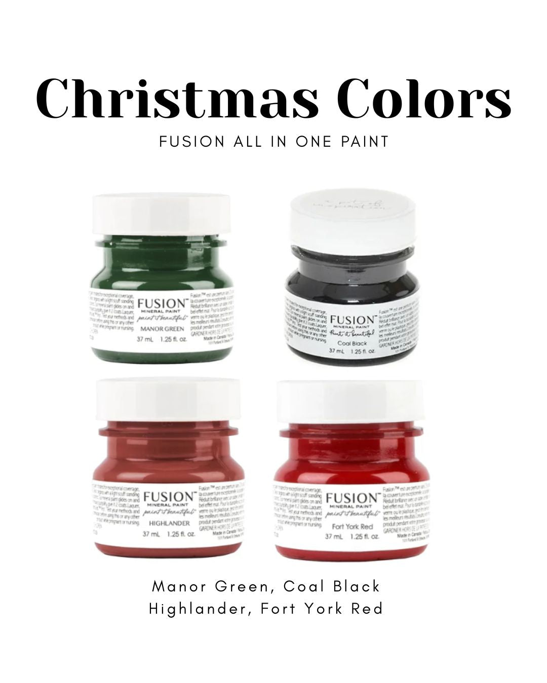 Christmas - Fusion Tester All in One Paint Bundle- savings of $12