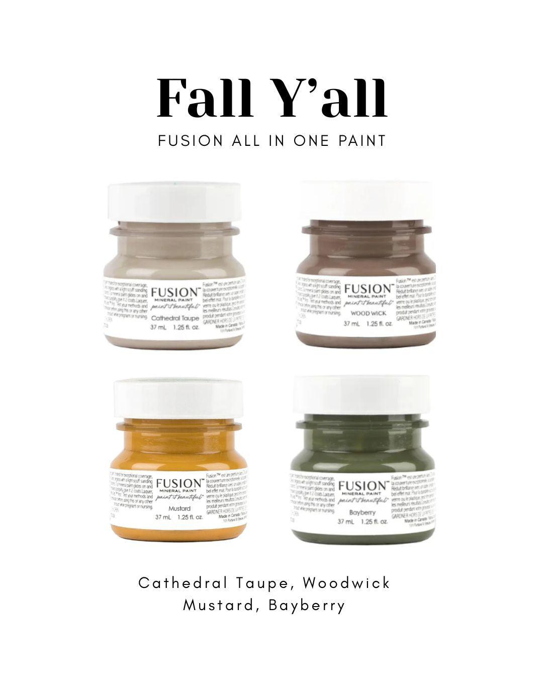 Fall - Fusion Tester All in One Paint Bundle- savings of $12