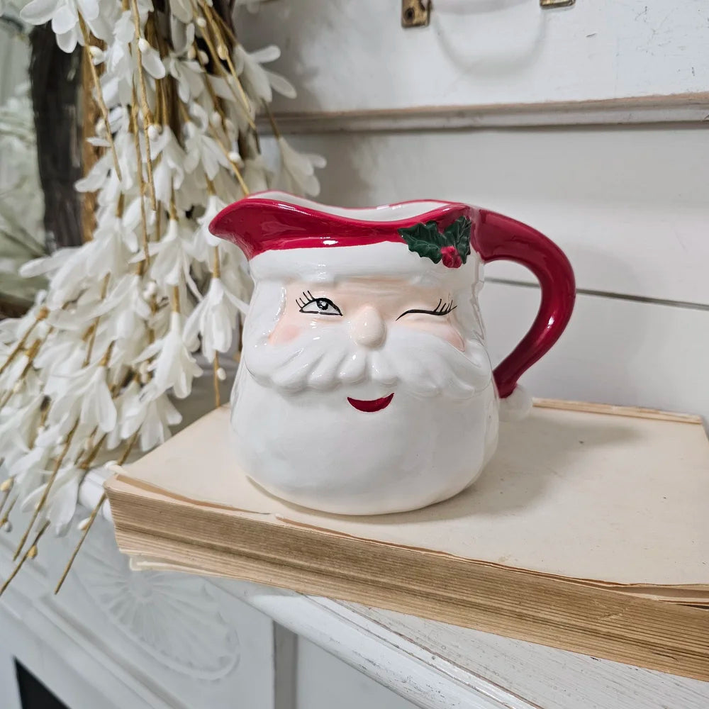 Winking Santa Creamer / Small Pitcher