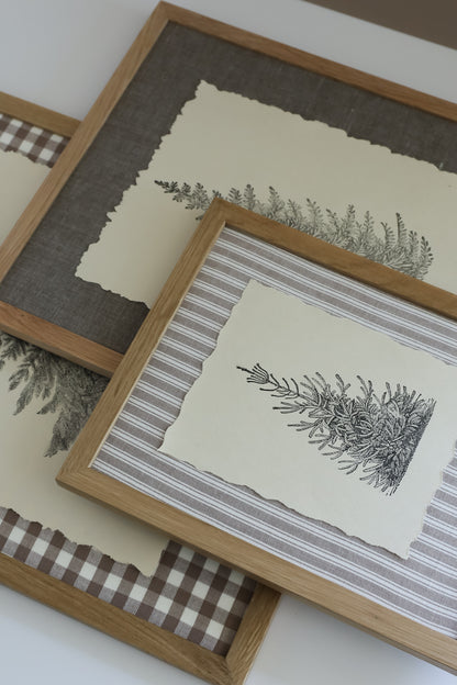 Winter Grove I Christmas Tree 12x12 IOD Stamp Holiday Collection