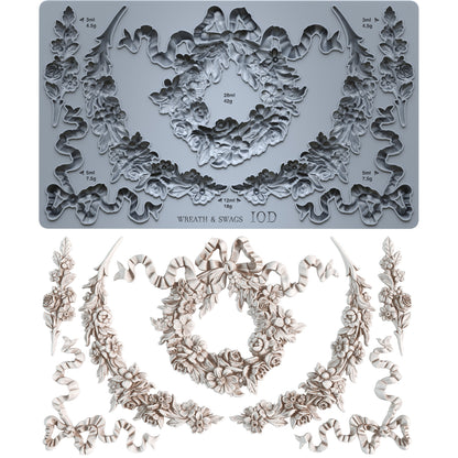 Wreath and Swags IOD mould