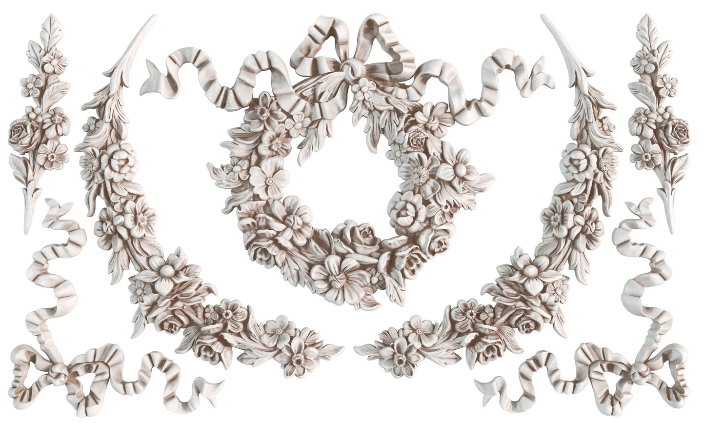 Wreath and Swags IOD mould