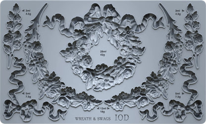 Wreath and Swags IOD mould