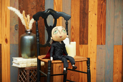 Norbert the Vampire Halloween Fall Art Doll Home Decor