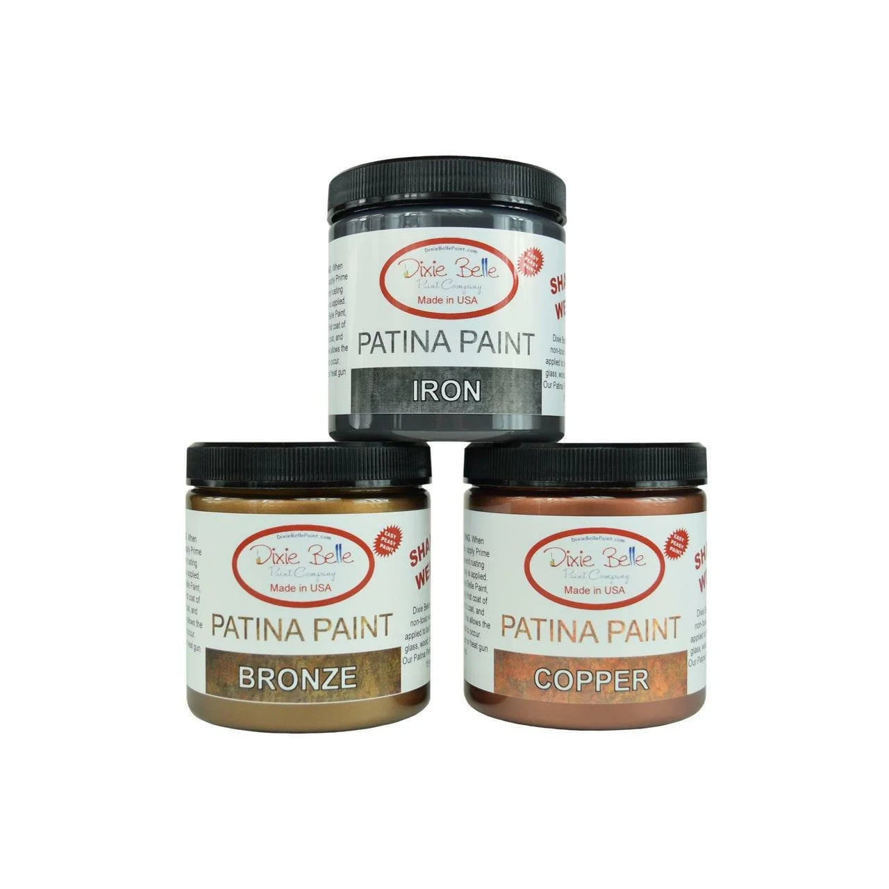 Dixie Belle Patina Paint - Bronze, Copper and Iron - 8 oz