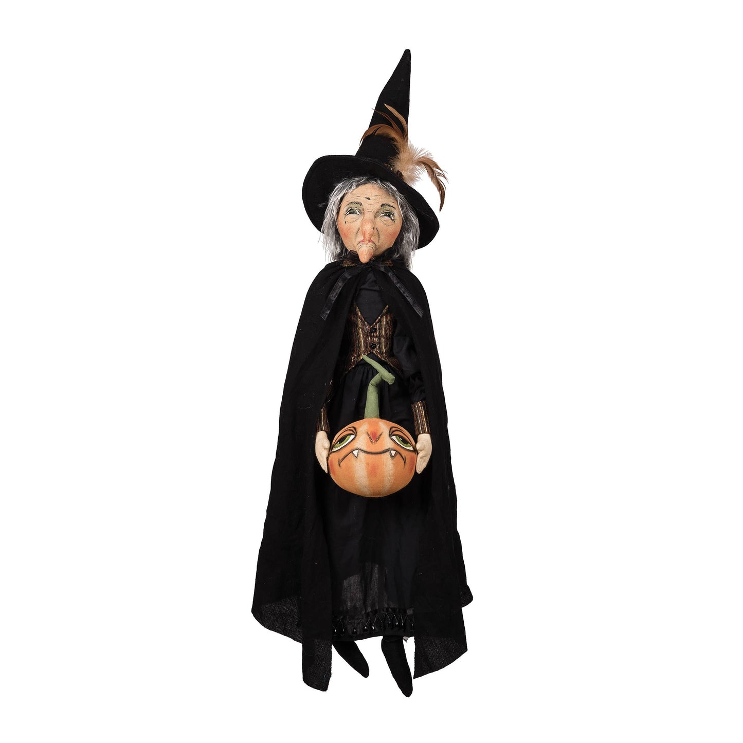 Agatha the Witch Halloween Fall Art Doll home decor