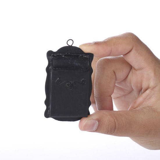 2-1/2" Miniature Black Wall Mount Metal Mailbox