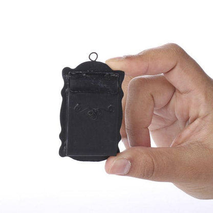 2-1/2" Miniature Black Wall Mount Metal Mailbox