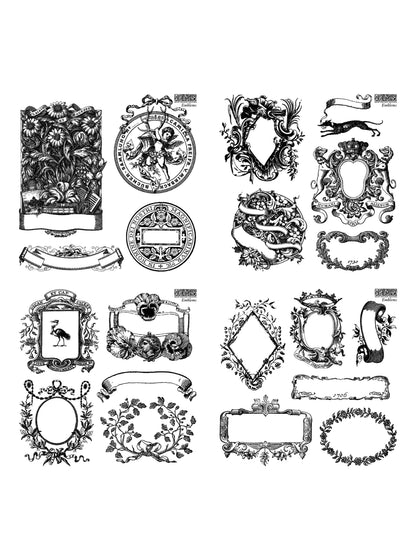 Emblems labels 12 x 12 IOD mini pack stamp