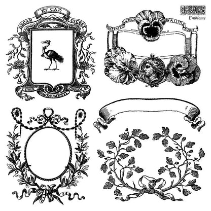 Emblems labels 12 x 12 IOD mini pack stamp