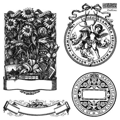 Emblems labels 12 x 12 IOD mini pack stamp