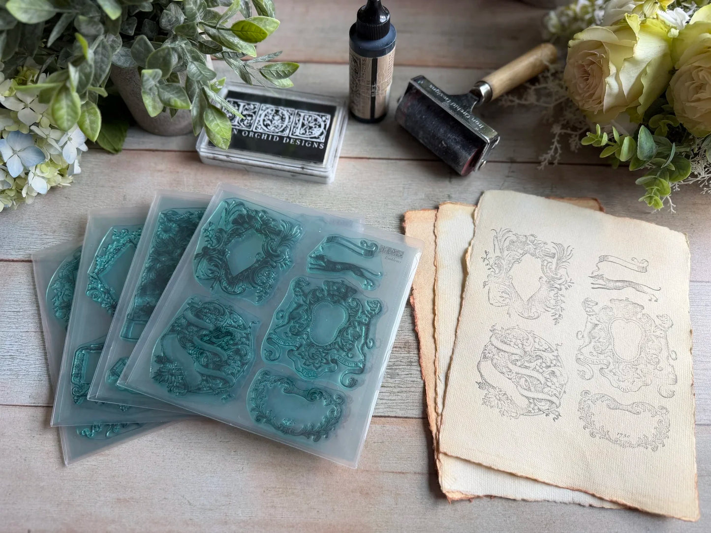 Emblems labels 12 x 12 IOD mini pack stamp