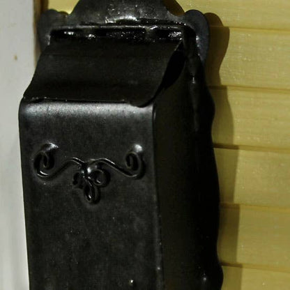 2-1/2" Miniature Black Wall Mount Metal Mailbox