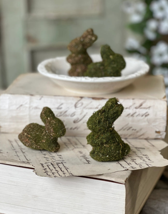 Mini Mossy Bag-O-Bunnies Rabbits | Includes 4pcs