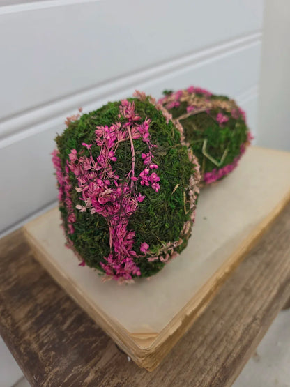 Moss Eggs Green/Pink 3' x 4.5" - set of 2