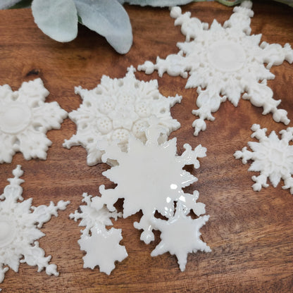 snowflake resin casting