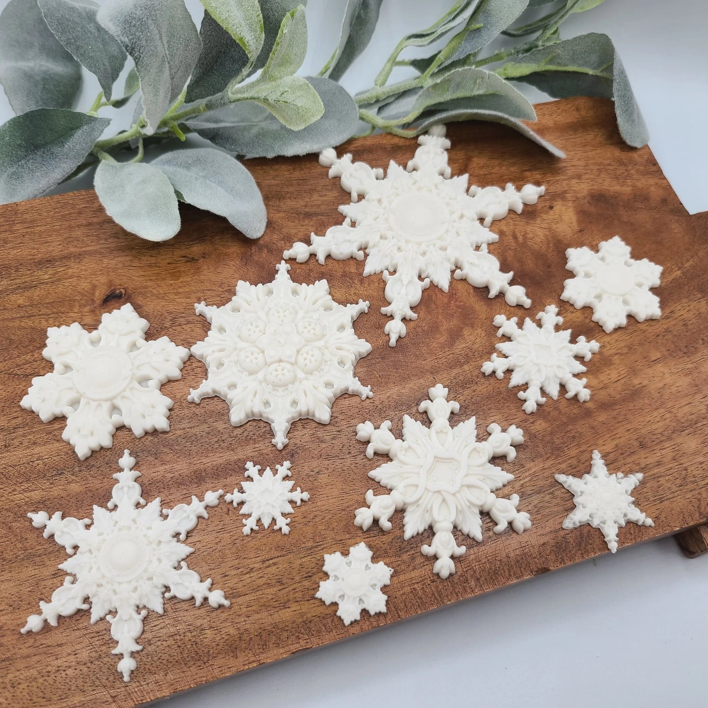 snowflake resin casting