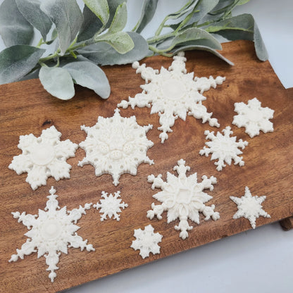 snowflake resin casting