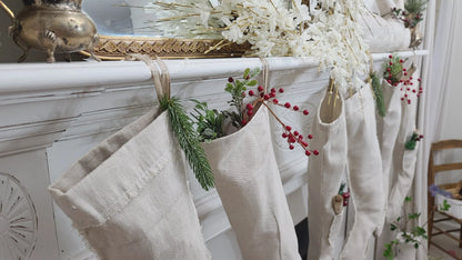 24" long drop cloth stockings