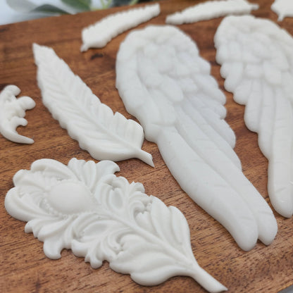 wings and feathers resin casting