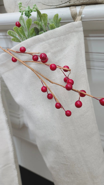 24" long drop cloth stockings