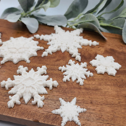 snowflake resin casting