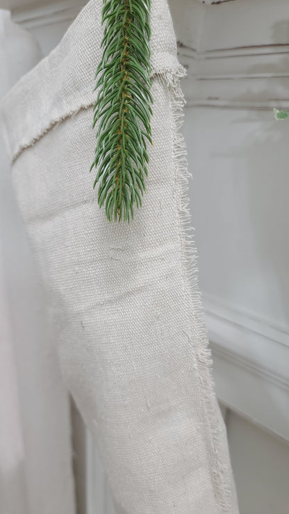 24" long drop cloth stockings