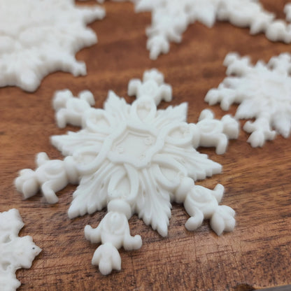 snowflake resin casting