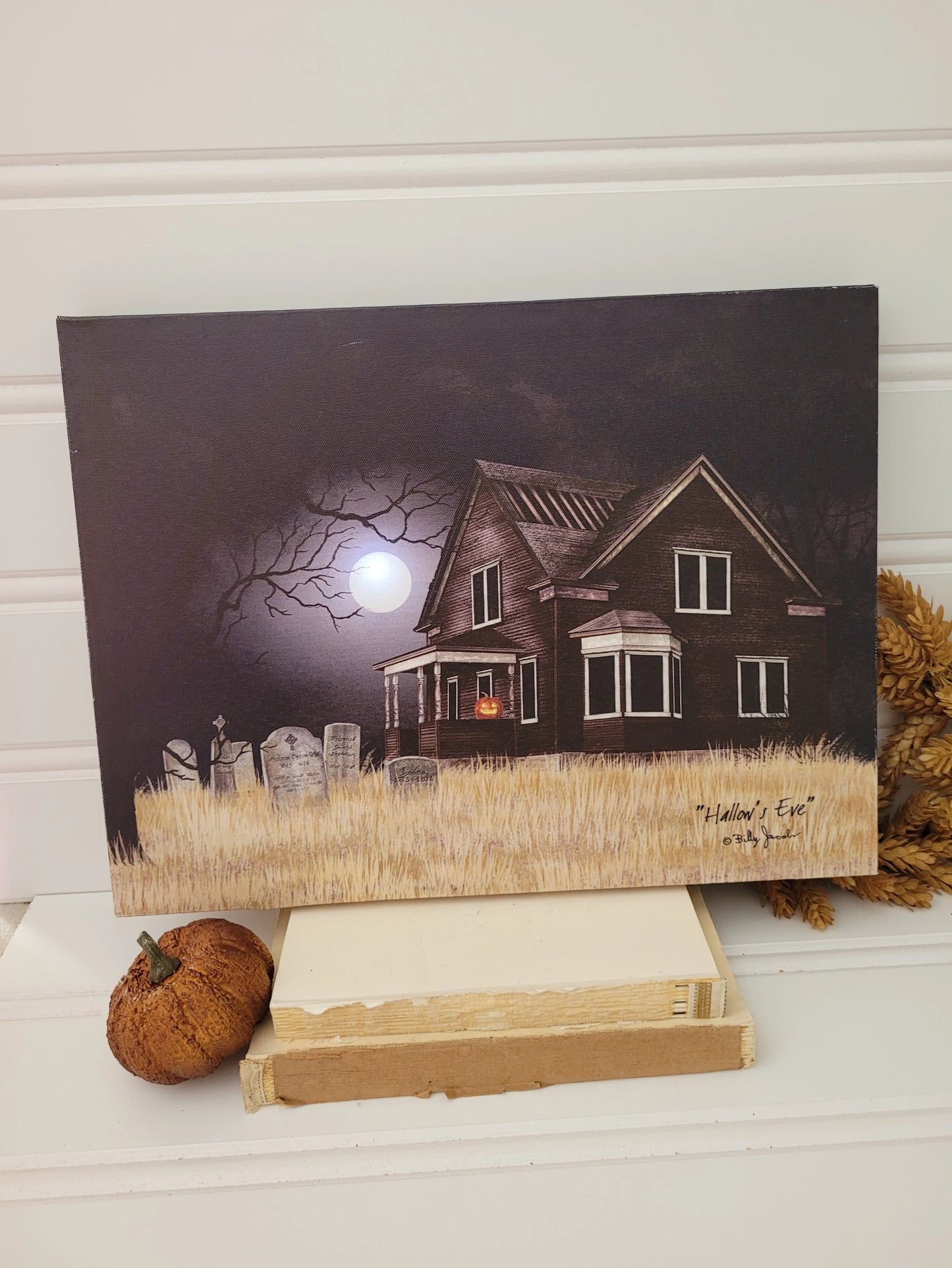12 x 16 LED Canvas -  Hallow's Eve - Halloween light up artwork