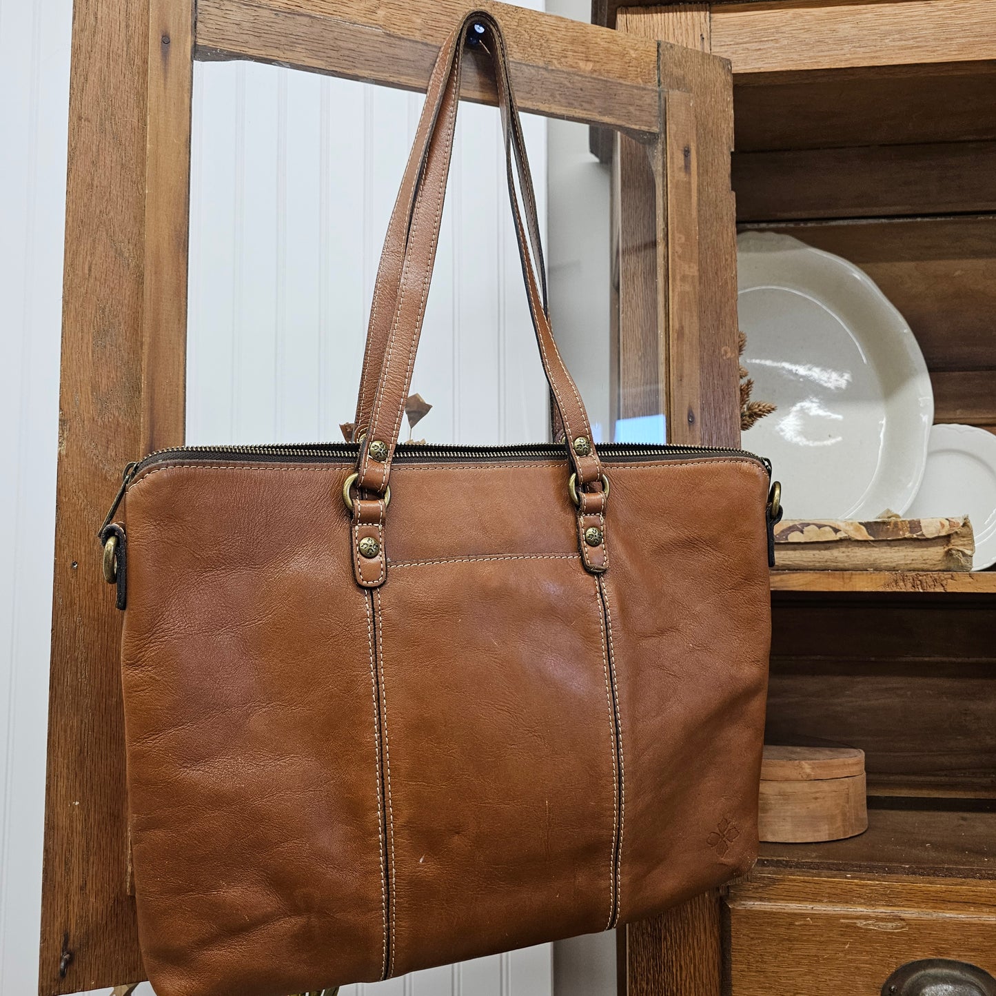 nice leather tote bag
