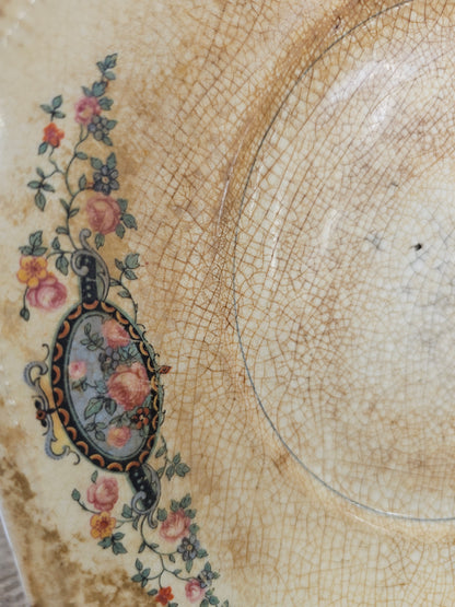 Stained & Crazed Martha Washington Plate