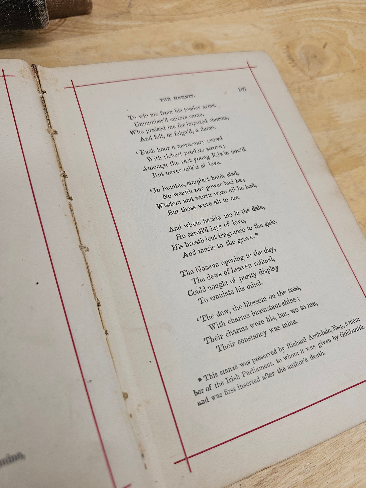 Goldsmith's poems book
