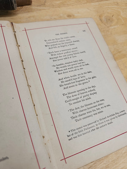 Goldsmith's poems book