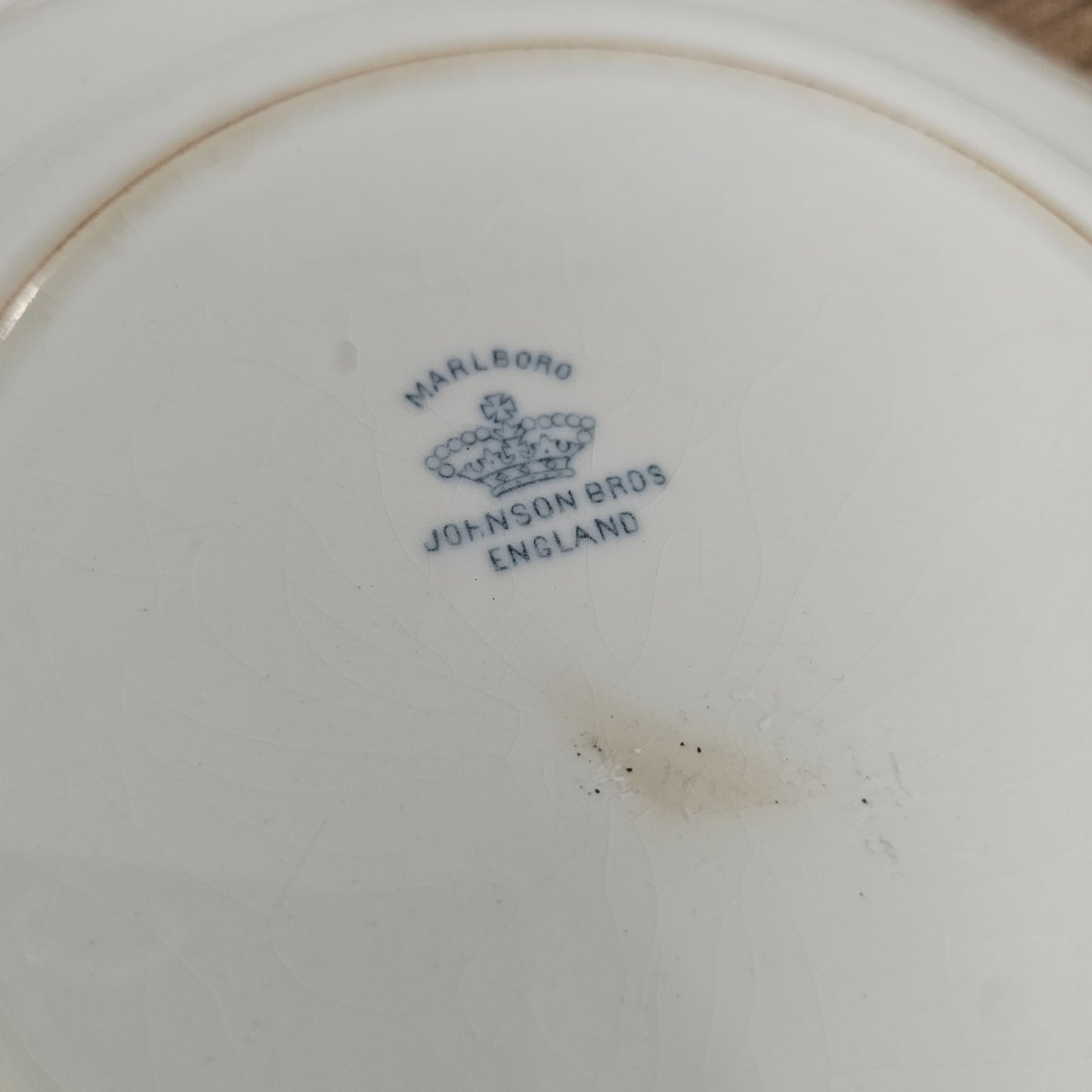Johnson Bros, England plate (Crazed & stained) & Johann Haviland, Germany cup