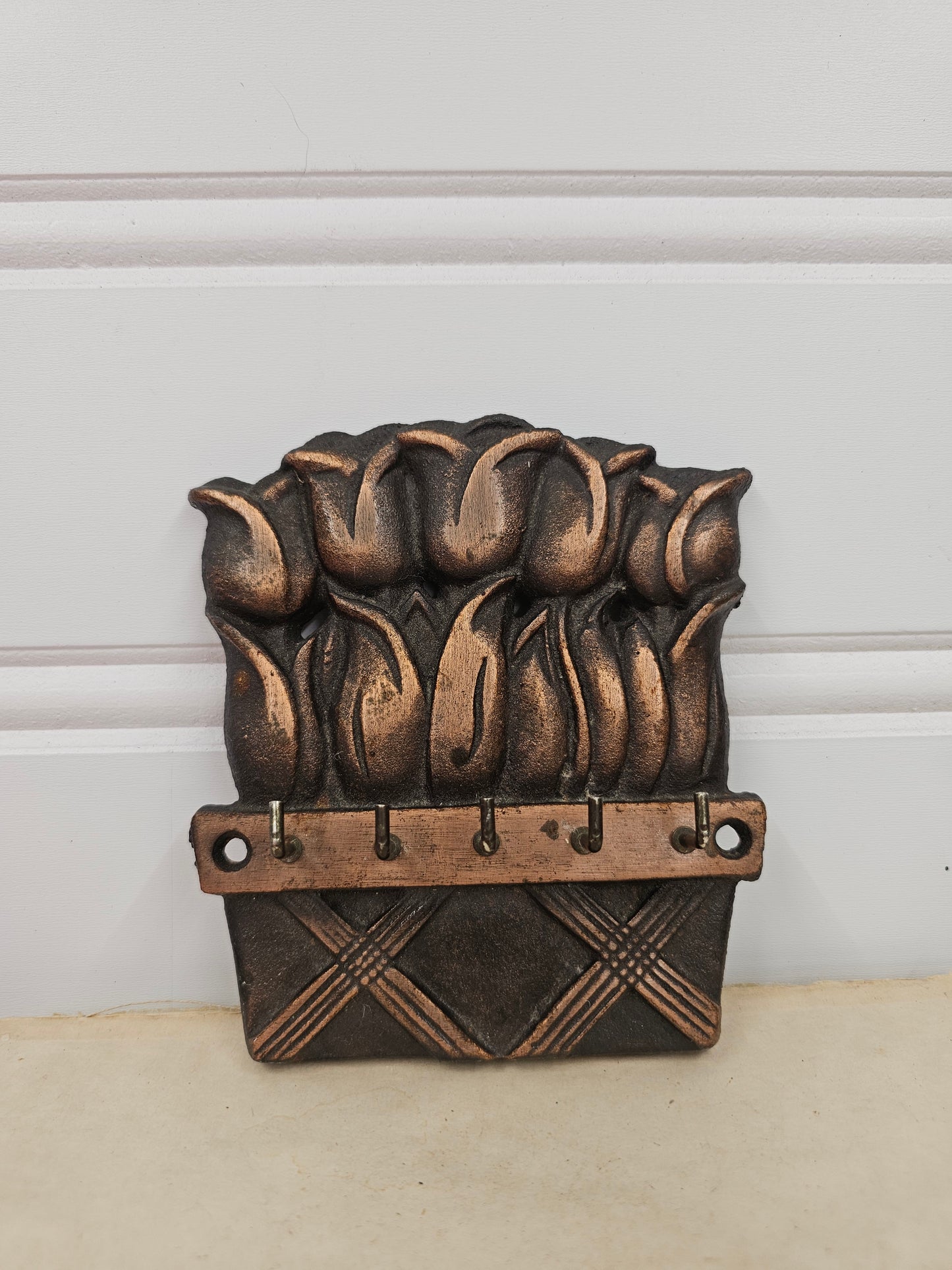 Copper Tulip Key Holder - Pfaltzgraff