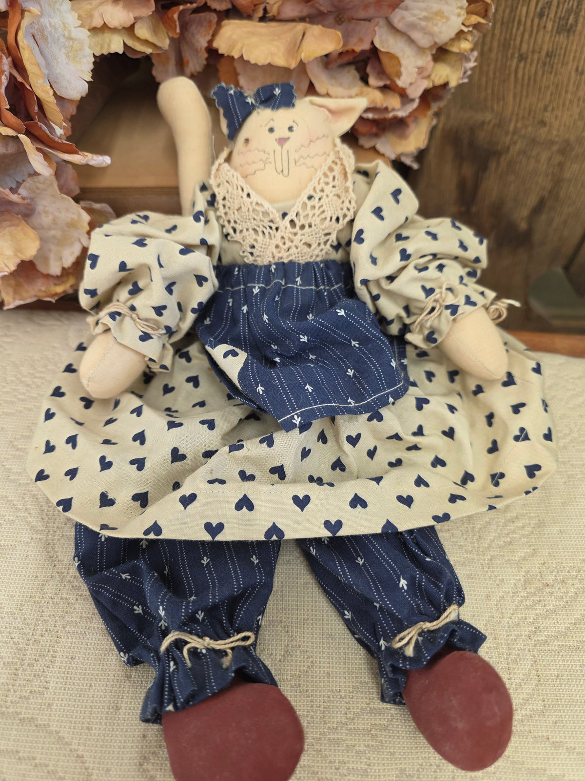 Handmade Plush Cat — One-of-a-Kind Soft Sculpture