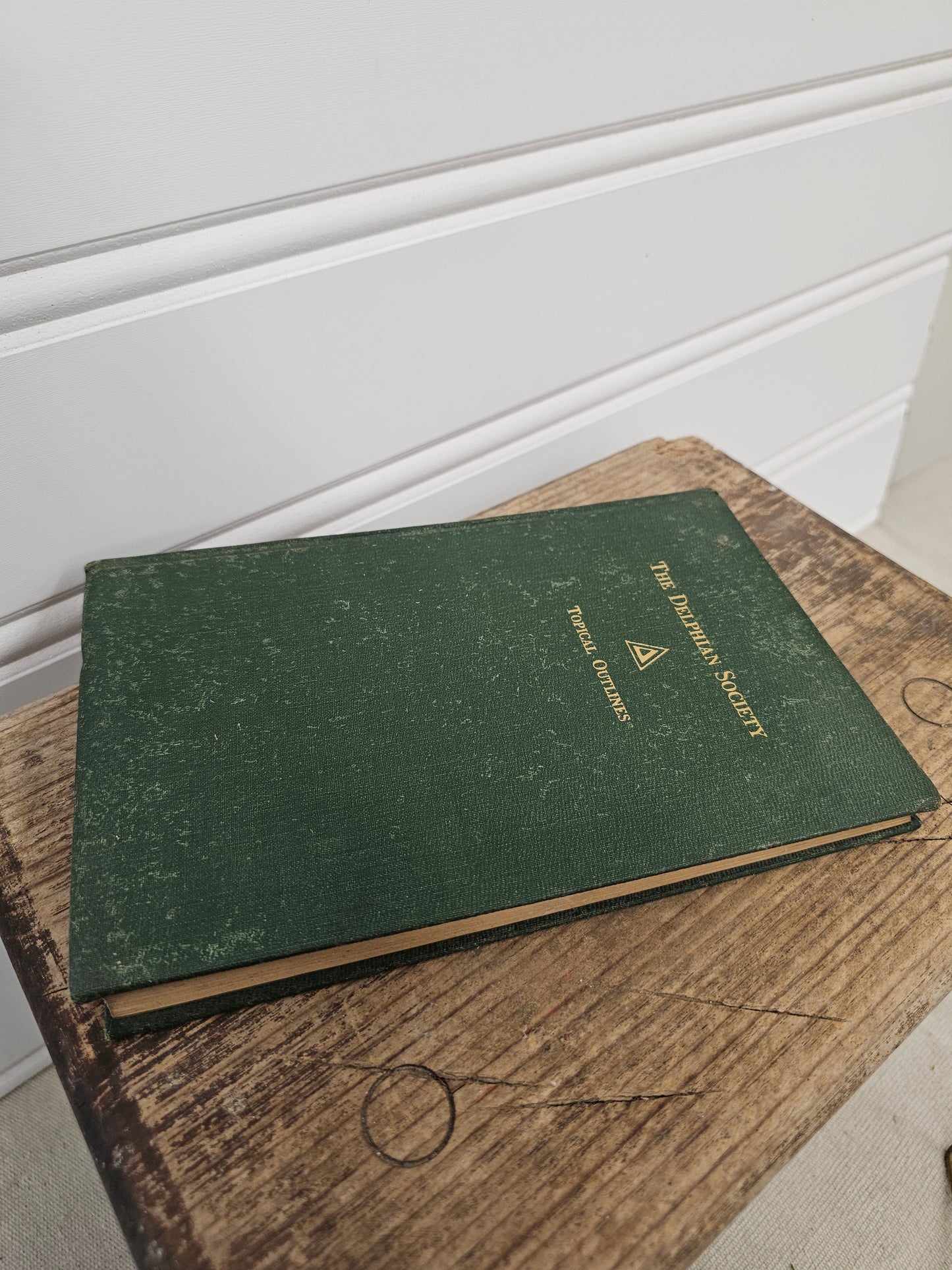 set of 3 vintage books - green