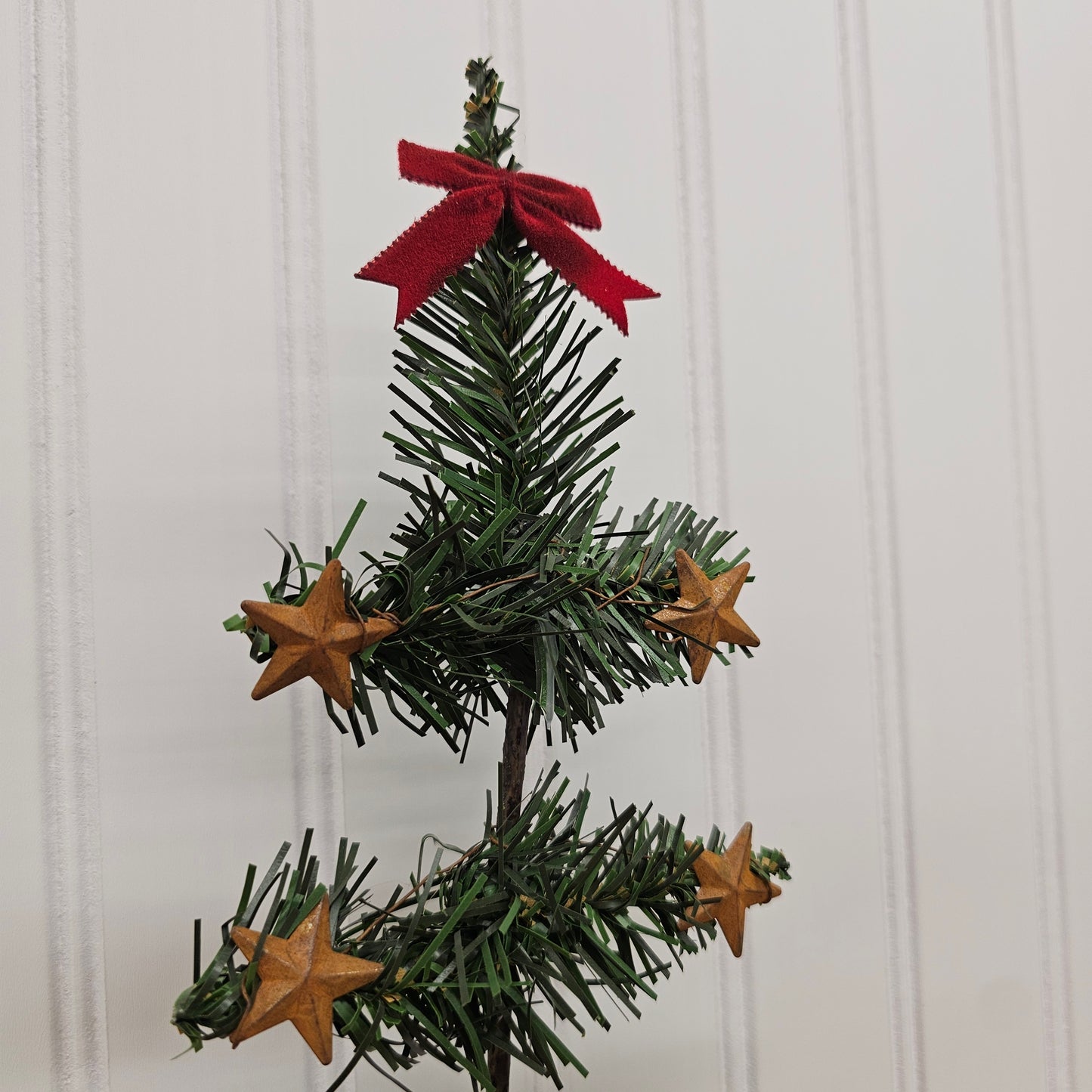 handmade vintage style Christmas tree in an Edison Blue Amberol Record