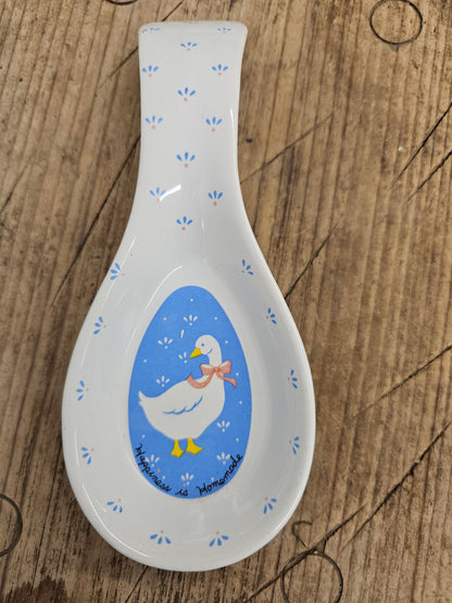 Goose Ceramic Spoon Rest - 1987