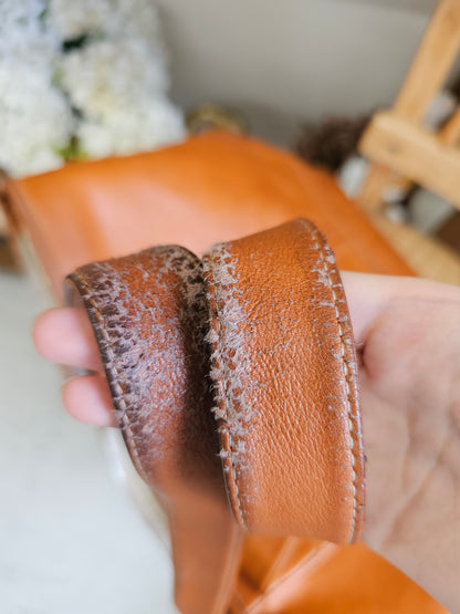 Barrington Leather Large Bag, Wear on Straps