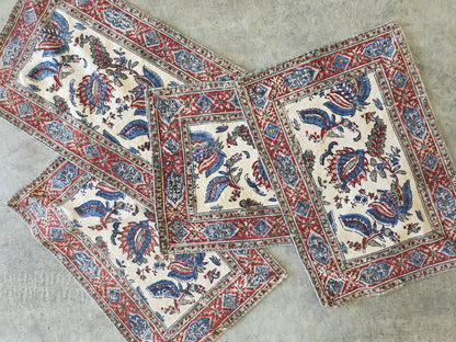 Set of 4 Persian prayer rug