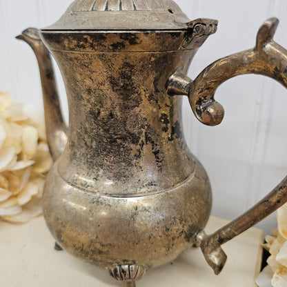 Silver tea pot - India - this was on my mantle at the other house