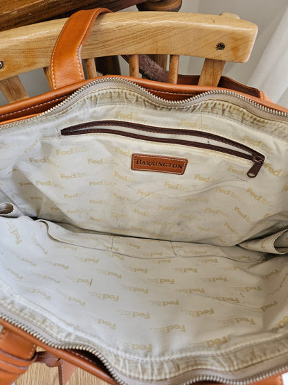 Barrington Leather Large Bag, Wear on Straps