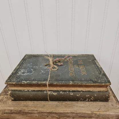 Book stack with twine