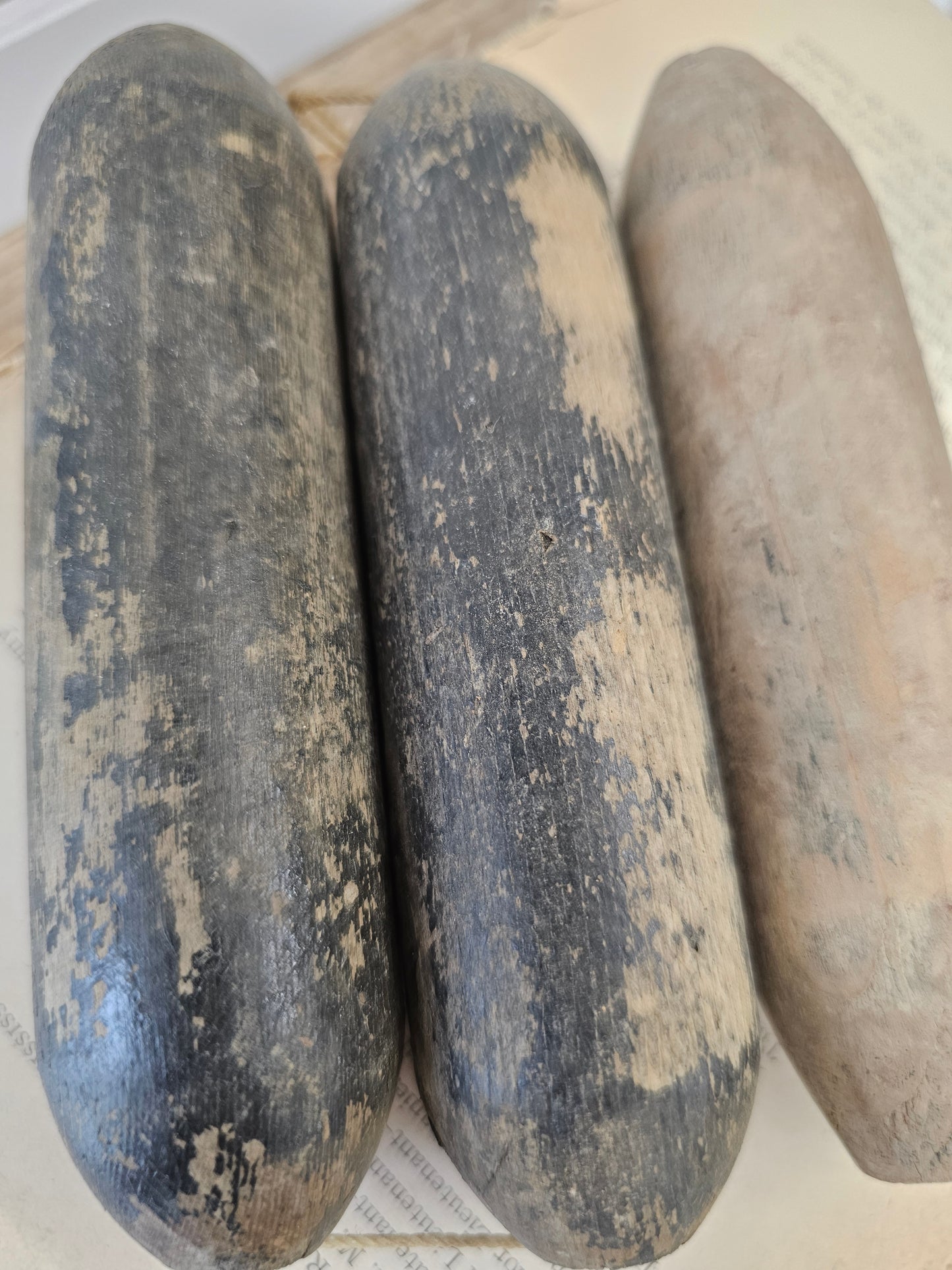 set of 3 old wood pieces