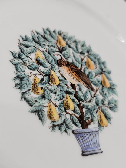 Avon partridge in a pear tree plate
